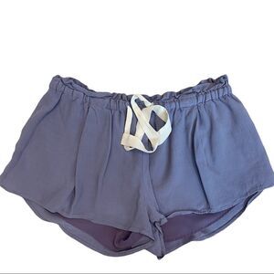 ARITZIA Wilfred Montrouge purple shorts M elastic drawstring waistband pocket🔥